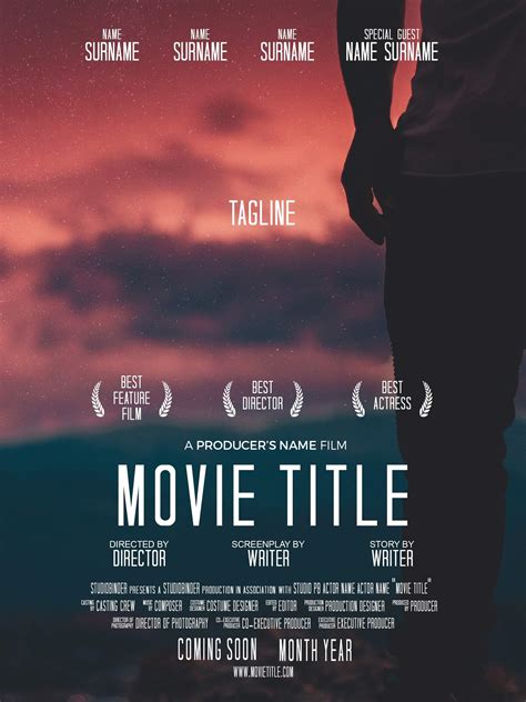 Movie Poster Photoshop Template